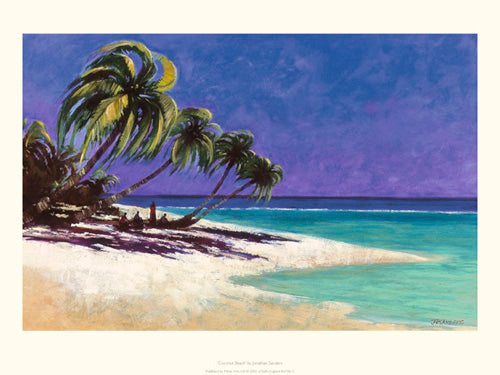 Coconut Beach by Jonathan Sanders | 11.8 x 15.7 Fine Art Print