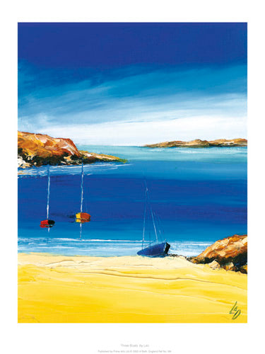 Three Boats by Leo | 15.7 x 11.8 Fine Art Print