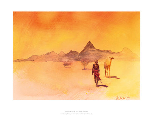 Warrior And Camel by Patrick Bradfield | 11.8 x 15.7 Fine Art Print