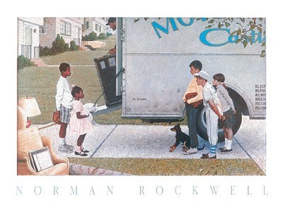 Moving In by Norman Rockwell | 19 1/2 x 27 Fine Art Print