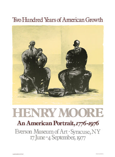 Framed Art An American Portrait (Everson Museum) by Henry Moore