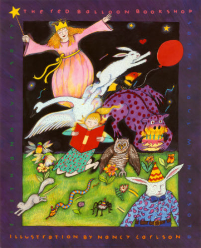 The Red Balloon by Nancy Carlson | 27 3/8 x 22 Fine Art Print