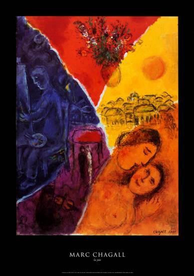 La Joie by Marc Chagall | 34 x 24 Fine Art Print