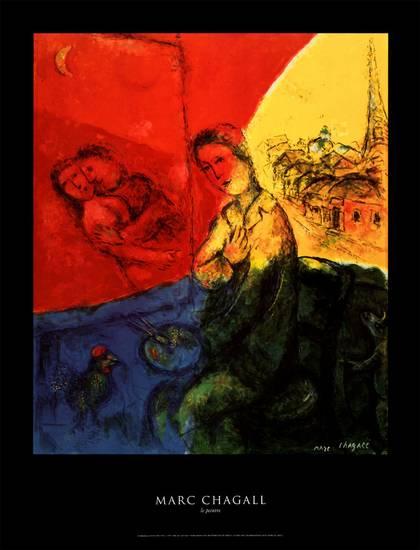 Le Peintre by Marc Chagall | 34 x 26 Fine Art Print