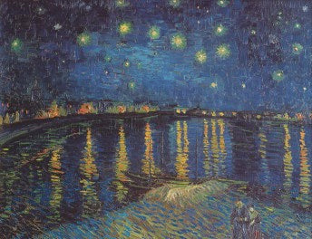 Starlight Over the Rhone by Vincent van Gogh | 24 x 32 Fine Art Print