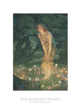 Midsummer Eve by Edward Robert Hughes | 32 x 24 Fine Art Print