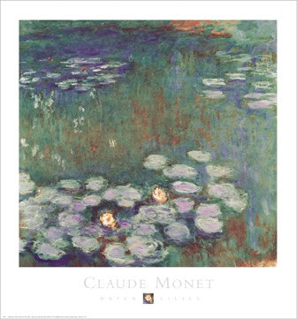 Water Lilies by Claude Monet | 29 x 27 Fine Art Print