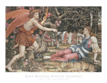 Love and the Maiden by John Roddam Spencer Stanhope