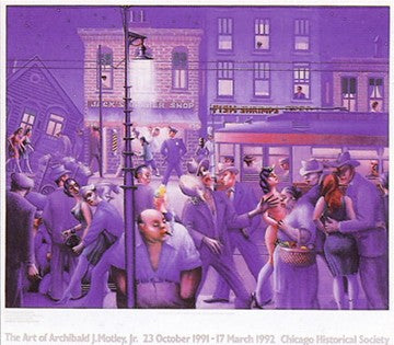 Casey & Mae in the Street by Archibald Motley | 23 1/2 x 26 5/8 Art