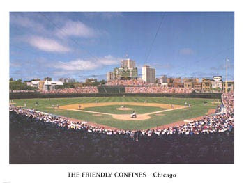 Wrigley Field (The Friendly Confines) by Ira Rosen | 18 x 24 Fine Art Print
