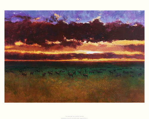 Serengeti by Jonathan Sanders | 15.7 x 19.7 Fine Art Print