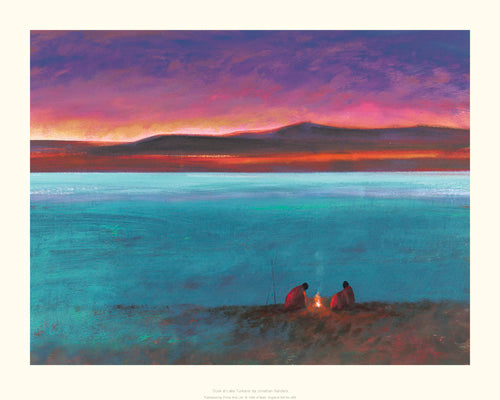 Dusk At Lake Turkhana by Jonathan Sanders | 15.7 x 19.7 Fine Art Print