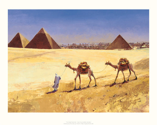 The Great Pyramids - Cairo by Jonathan Sanders | 15.7 x 19.7 Fine Art Print