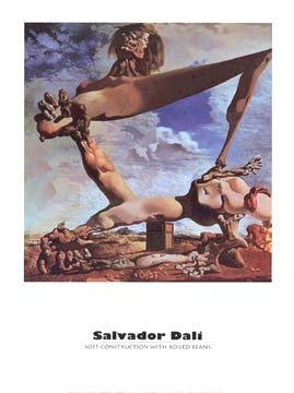 Soft Construction with Boiled Beans by Salvador Dali