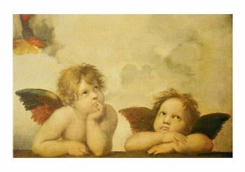 Angels (mini) by Raphael - Raffaello Santi | 9 3/8 x 11 3/4 Fine Art Print