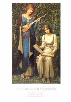 When Apples Were Golden by John Melhuish Strudwick | 23 3/8 x 16 1/