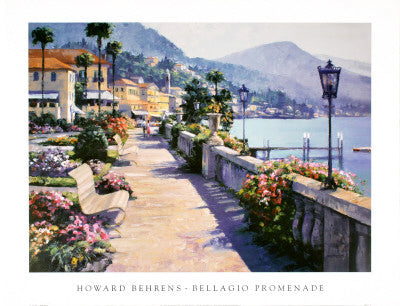Bellagio Promenade by Howard Behrens | 27 x 35 Fine Art Print