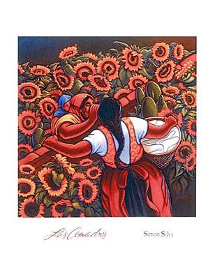 Las Camadres by Simon Silva | 28 x 24 Fine Art Print