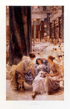 The Baths of Caracalla by Lawrence Alma-Tadema | 29 x 18 Fine Art Print