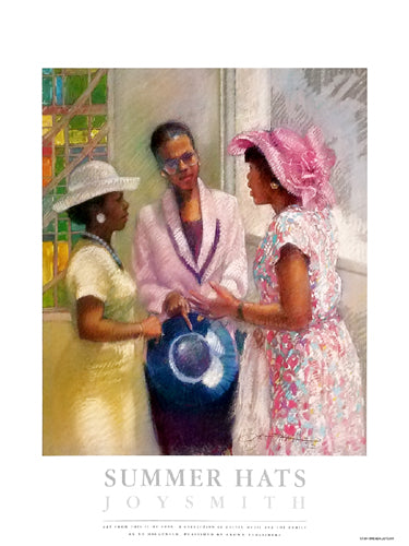 Summer Hats by Brenda Joysmith | 24 x 18 Fine Art Print