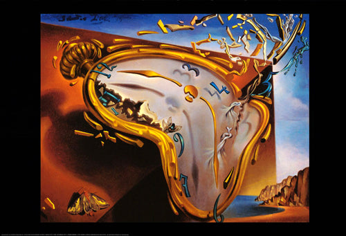 Melting Clock at Moment of First Explosion by Salvador Dali