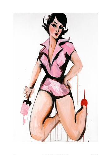 Pink Painter by Kate Marshall | 27.6 x 19.7 Fine Art Print