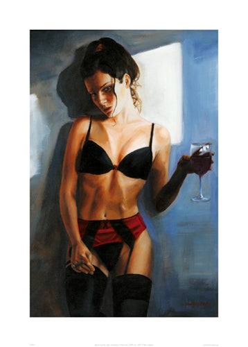 Red Ribbon III by Carl BouMansour | 27.6 x 19.7 Fine Art Print