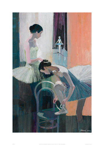 Dancer Tying Shoe by Frank Hill | 27.6 x 19.7 Fine Art Print