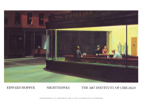 Nighthawks by Edward Hopper | 12 x 17 Fine Art Print