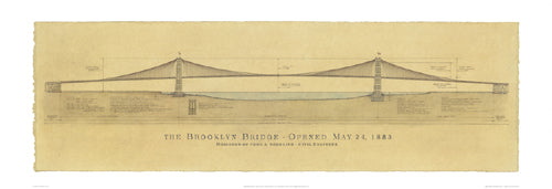 Brooklyn Bridge by Craig Holmes | 13 x 38 Fine Art Print