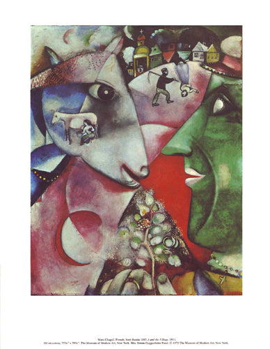 I and the Village by Marc Chagall | 16 x 12 1/2 Fine Art Print
