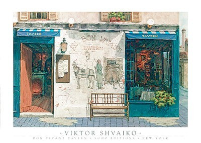 Bon Vivant Tavern by Viktor Shvaiko | 27 x 38 Fine Art Print