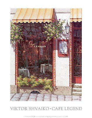 Cafe Legend by Viktor Shvaiko | 14 x 11 Fine Art Print