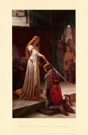The Accolade by Edmund Blair Leighton | 27 x 18 Fine Art Print