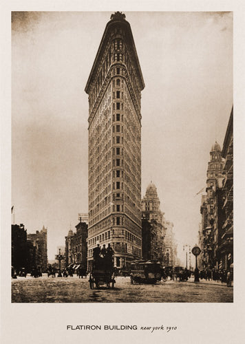 Flatiron Building, New York, 1910 Wall Art | 24 x 18 Fine Art Print