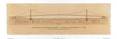Verrazano Narrows Bridge by Craig Holmes | 13 x 38 Fine Art Print