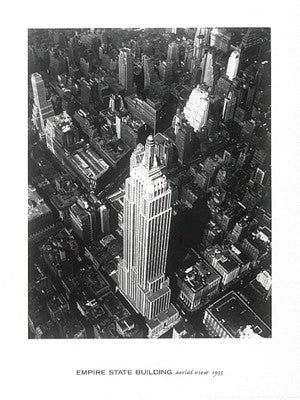 Empire State Building, Aerial View, 1935 Wall Art | 24 x 18 Fine Art Print
