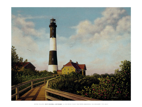 West Channel Lighthouse (mini) by Daniel Pollera | 9 x 11 7/8 Art P
