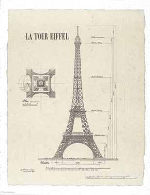 La Tour Eiffel by Yves Poinsot | 31 x 25 Fine Art Print