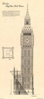 Big Ben, Clock Tower by Yves Poinsot | 38 x 17 Fine Art Print