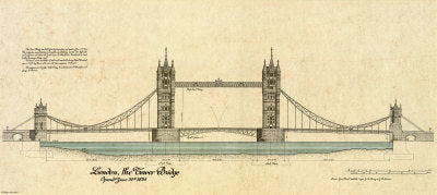 Tower Bridge, London by Yves Poinsot | 17 x 38 Fine Art Print