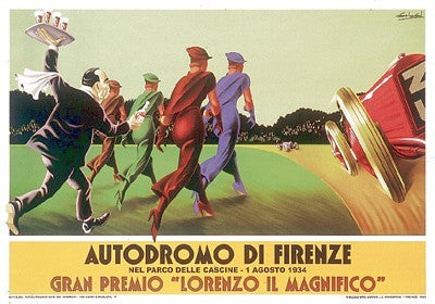 Autodromo di Firenze Wall Art | 34 x 47 1/2 Fine Art Print