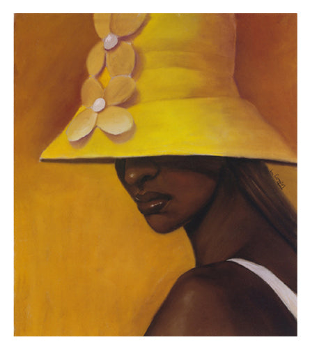 Yellow Hat by Laurie Cooper | 25 3/4 x 22 Fine Art Print