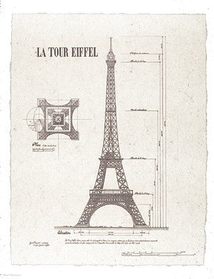 La Tour Eiffel (small) by Yves Poinsot | 22 x 18 Fine Art Print