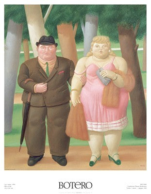 Una Coppia, 1999 by Fernando Botero | 35 1/2 x 27 1/2 Fine Art Print