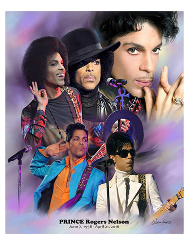 Framed Art Prince (1958 – 2016) by Wishum Gregory | 11 x 8 ½