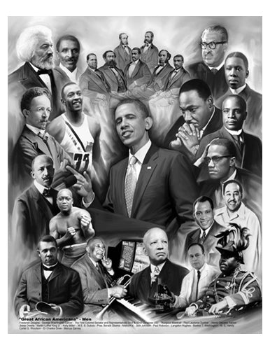 Great African Americans: Men by Wishum Gregory | 11 x 8 ½ Fine Art Print