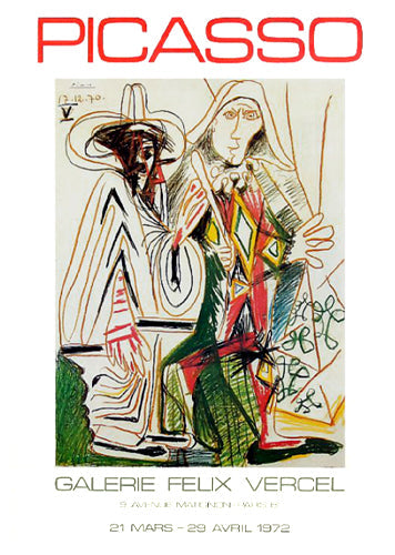 Framed Art Galerie Felix Vercel by Pablo Picasso | 27 ½ x 19 ¾