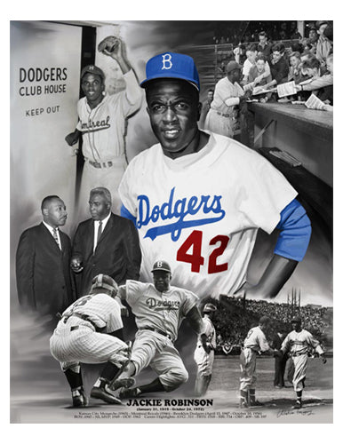 Jackie Robinson by Wishum Gregory | 11 x 8 ½ Fine Art Print