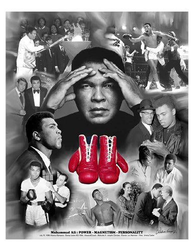Framed Art Muhammad Ali: Power, Magnetism, Personality by Wishum Gregory